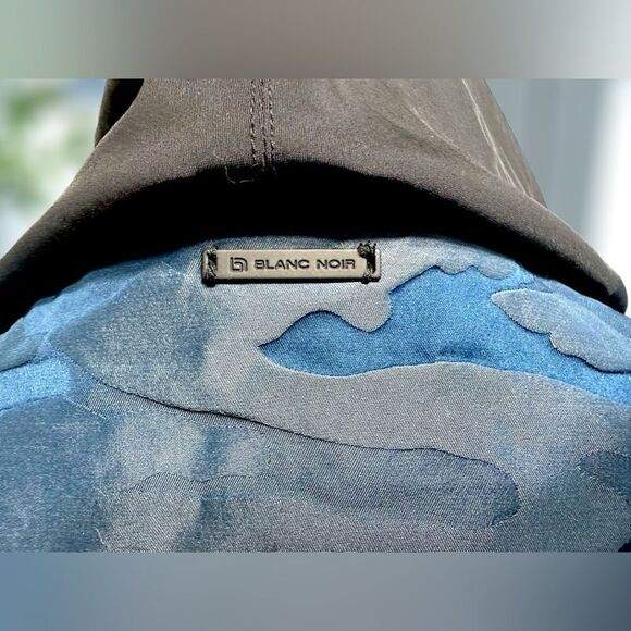 🔥 Blanc Noir Skyfall Camo Print Aviator Jacket Camo Hooded Size S - Picture 16 of 16